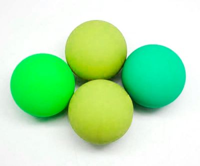 HNBR绿色实心耐磨工业硅橡胶球邵氏70度LFGB认证